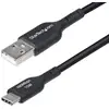 Image de StarTech.com Câble de Charge USB-A vers USB-C de 2m, Charge et Synchronisation, 3A, USB 2.0, Gaine TPE - Cordon de Charge USB Noir - Neuf