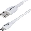 Image de StarTech.com Câble de charge USB-A vers USB-C 2m - Câble de charge rapide 3A USB-A vers Type-C, câble de données USB 2.0 avec revêtement TPE - M/M - Blanc