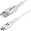 Image de StarTech.com Câble de Charge USB-A vers USB-C de 1m, Charge et Synchronisation, 3A, USB 2.0, Gaine TPE - Cordon de Charge USB Blanc - Neuf