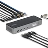 Image de Startech.com Station D'Accueil Usb-c Triple Écran, Station De Recharge Pour Ordinateur Portable 140 W Pour Macbook Pro Et Windows, Hdmi 4k 60 Hz Ou Displayport, Taa