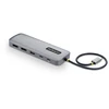 Image de Adaptador Multipuerto Startech 10 En 1 Usb-c Con Doble Displayport 4k A 60 Hz, Pd De 100 W Y Gigabit Ethernet, Color Gris Espaci