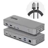 Image de StarTech.com 201UE-USBC-DOCK, Câble, USB 3.2 Gen 2 (3.1 Gen 2) Type-C, 100 W, 10,100,1000 Mbit/s, Gris, 10 Gbit/s