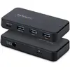 Image de Hub StarTech.com à 4 ports USB-C et USB-A, 5 Gbps, auto-alimenté, câble hôte 2-en-1 USB-C et USB-A, 1 port USB-C, 3 ports USB-A (dont 1 conforme à la norme BC 1.2), adaptateur secteur 36 W inclus, USB 3.2 Gen 1 (3.1 Gen 1) Type-C, USB 3.2 Gen 1 (3.1 Gen 1) Type-C, USB 3.2 Gen 1 (3.1 Gen 1) Type-A, 5 000 Mbit/s, noir, plastique, élastomère thermoplastique (TPE)