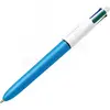 Image de Stylo à bille Bic 4 couleurs pointe moyenne (Blanc/Bleu) #DEFAULT