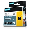 Image de Dymo Rhino ID1-19 Ruban d'étiquettes original pour étiqueteuse - Texte noir sur fond blanc - Large - Neuf