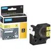 Image de Dymo Rhino ruban IND, nylon 12 mm x 3,5 m noir sur jaune