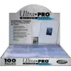 Image de Lot de 100 feuilles classeur pour 9 cartes Ultra Pro silver series format 63.5x88.9mm (Transparent) #DEFAULT