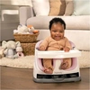 Image de Rehausseur pour bébé INGENUITY, pour les enfants de 6 mois à 3 ans. Base pivoine 2 en 1. Tablette amovible. Rangement et nettoyage faciles.