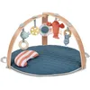 Image de Tapis D'Éveil Réversible Ingenuity Cozy Spot Rond Avec Arche Bois Et 5 Jouets