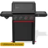 Image de Weber   Barbecue À Gaz 4 Brûleurs Avec Thermomètre Digital Wi-fi   Rôtissoire Incluse   Réchaud Latéral   Surface De Cuisson 61 X 45 Cm