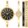 Image de Set cadeau montre femme avec bracelet, chaîne et cristaux véritables