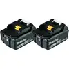 Image de Makita - Pack De 2 Batteries Bl1850b 197288-2 - 18 V - 5 Ah - Li-ion Avec Témoin De Charge