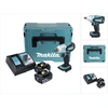Image de Makita DTW 251 RMJ Boulonneuse à chocs sans fil 230 Nm + Coffret de transport Makpac + 2x Batteries BL 1840 Akku 18 V 4 Ah + Chargeur rapide
