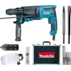 Image de Perforateur burineur SDS Plus - 800W 26mm - MAKITA - avec coffret aluminium + Kit d'accessoires - HR2631FTX4