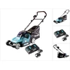 Image de Makita DLM 432 PG2 Tondeuse à gazon sans fil 36 V (2x 18 V) 43 cm brushless + 2x Batteries 6.0 Ah + Chargeur double