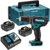 Image de Perceuse visseuse à percussion 18V LXT - MAKITA - avec 2 batteries 18V 4.0Ah, chargeur, MakPac - DHP482RMJ