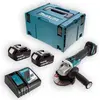 Image de Makita DGA 506 RTJ Meuleuse d'angle sans fil 18 V, 125 mm, sans balai + 2x Batteries 5,0 Ah + Chargeur + Makpac