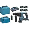 Image de Perfo-burineur SDS+ Brushless 4x5Ah 36V LXT ® MAKITA DHR264PT4J 2 x MAKPAC