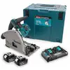 Image de Makita - Scie Plongeante 36v Lxt (2x18v) 165 Mm Avec 2 Batteries 18v 5.0ah, Chargeur Double, Makpac - Dsp600pt2j