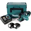 Image de Makita DCS 552 RTJ 18 V sans fil scie circulaire portative pour métaux 136 mm en Makpac + 2x 5,0 Ah batterie et chargeur + lame de scie et lunettes de protection