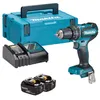 Image de Outillage - Perceuse-visseuse À Percussion Sans Fil 18v, 2 Batteries 3,0 Ah Lxt, Chargeur Dhp485rfj - Makita