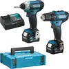 Image de Ensemble de 2 machines 12 V BL1040B (DF333D + TD110D) - MAKITA - avec 2 batteries 12V 4.0Ah - chargeur - MakPac - CLX224SMJ