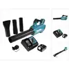 Image de Makita   Souffleur À Batterie 18v   Moteur Brushless   Vitesse De L'Air 52,1 M/s   Force De Soufflage 10,9 N   Avec 1 Batterie 3,0 Ah Et Chargeur