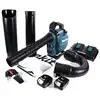 Image de Aspirateur Souffleur 36v (2 X 18v) 33 Mbar Makita Avec 2 Batteries 18v 5.0ah - Chargeur Double - Dub363pt2v