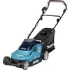 Image de Makita DLM 382 PT2 Tondeuse à gazon sans fil 36 V ( 2x 18 V ) 38 cm 40 l + 2x Batteries 5,0 Ah + Chargeur double