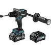 Image de Perceuse visseuse à percussion 40 V max XGT - MAKITA - avec 2 batteries 2.5Ah - chargeur - MAKPAC - HP001GD201