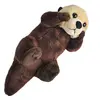 Image de Wild Republic Loutre couchée 20 cm avec son Doudou
