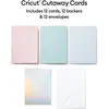 Image de Cricut Cut-Away Cards Pastel R40 jeu de cartes bleu tulipe, poudre (2009483)