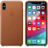 Image de Coque en cuir pour iPhone XS Max Marron - Neuf