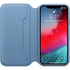 Image de Etui en cuir pour iPhone XS Bleu - Neuf