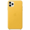Image de Coque en cuir pour iPhone 11 Pro Max Jaune - Neuf
