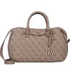 Image de Sac pour femme beige avec détails contrastés - Options de transport flexibles