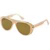 Image de Lozza Femme Lozza SL4255V OCCH.SOLE LOZZA PHILOSOPHY 880G Lunettes de soleil Acétate Transparent Marron Pilote Normale Miroir