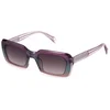 Image de Police Femme Police SPLG21 DAWN 6 0ABT Lunettes de soleil Acétate Violet Violet Carré Normale Ombré