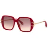 Image de Roberto Cavalli Femme Roberto Cavalli SRC030 09EZ Lunettes de soleil Acétate Rouge Marron Géométrique Normale Ombré