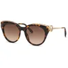 Image de Chopard Femme Chopard SCHL04S 909 Lunettes de soleil Acétate Havane Marron Papillon Antireflet Ombré