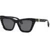 Image de Roberto Cavalli Femme Roberto Cavalli SRC091V 700 Lunettes de soleil Acétate Noir Fumée Cat Eye Normale