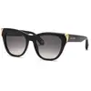 Image de Roberto Cavalli Femme Roberto Cavalli SRC095M 700 Lunettes de soleil Acétate Noir Fumée Papillon Normale Ombré