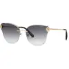 Image de Chopard Femme Chopard SCHL57S 300 Lunettes de soleil Métal Or Fumée Papillon Antireflet Nuancé