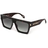 Image de Just Cavalli Unisex Just Cavalli SJC107 04BL Lunettes de soleil Acétate Havane Vert Carré Normale Ombré