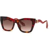 Image de Roberto Cavalli Femme Roberto Cavalli SRC129M 795 Lunettes de soleil Acétate Havane Marron Carré Normale Ombré