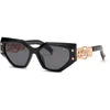 Image de Philipp Plein Femme Philipp Plein SPP174S PLEIN ICON EDGE 700 Lunettes de soleil Acétate Noir Fumée Géométrique Normale