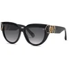 Image de Philipp Plein Femme Philipp Plein SPP176M PLEIN CAPTURE 700 Lunettes de soleil Acétate Noir Fumée Papillon Normale Ombré