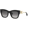 Image de Roberto Cavalli Femme Roberto Cavalli SRC130 700 Lunettes de soleil Acétate Noir Fumée Carré Normale Ombré
