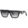 Image de Philipp Plein Femme Philipp Plein SPP177 PLEIN MUSE 700 Lunettes de soleil Acétate Noir Fumée Cat Eye Normale Ombré