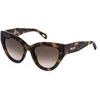 Image de Just Cavalli Femme Just Cavalli SJC143 09AJ Lunettes de soleil Acétate Havane Marron Papillon Normale Ombré
